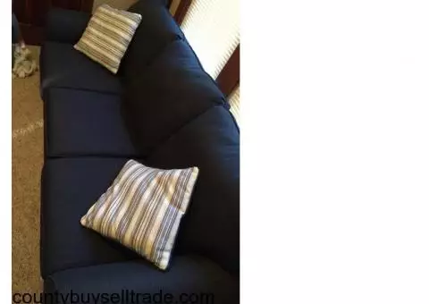 Couch with pillows