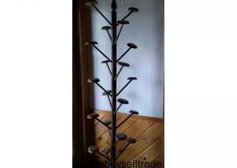 Wooden Hat Rack, free-standing