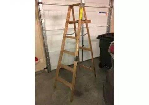 wooden ladder