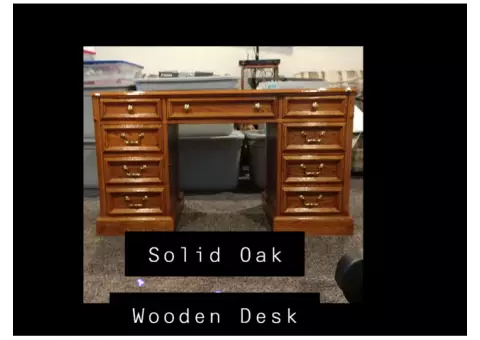 Oak desk