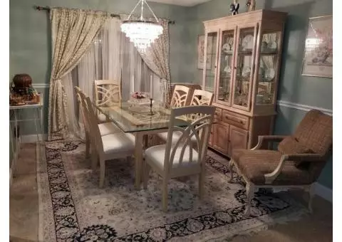 11 PIECE COMPLETE DINING ROOM SET