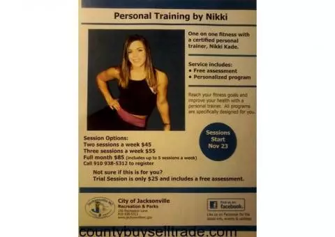 One on One Fitness Sessions with Certified Personal Trainer