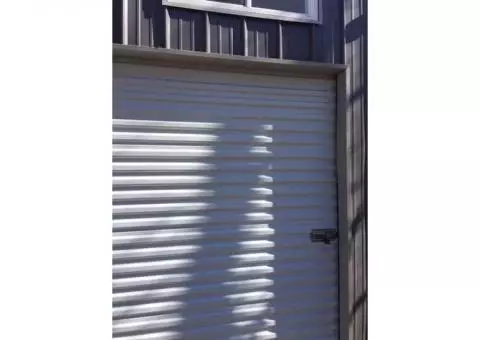 Metal Storage Roll Up Door 9 wide x 8 tall ft.