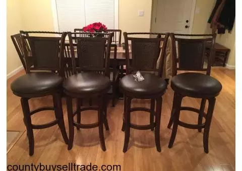 4qty bar swivel bar stools