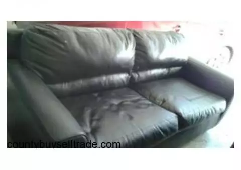 Black Leather Couch