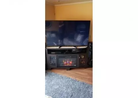 T.v. with fireplace.