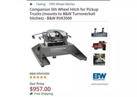 B & W Companion RV Hitch