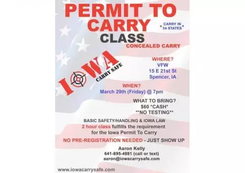 Permit to Carry Class