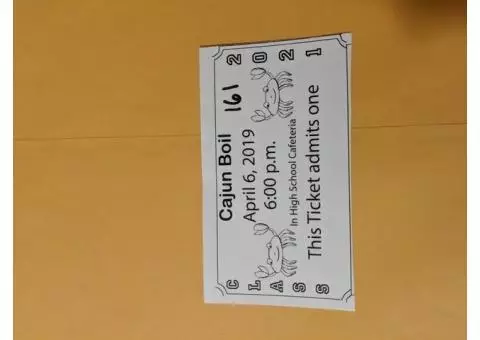 Cajun Boil Fundraiser Tickets