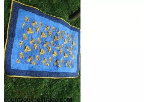 Caterpillar baby quilt