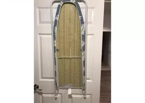 Over the door ironing board