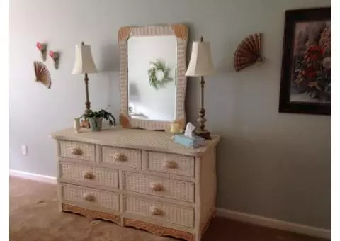 Dresser and mirror