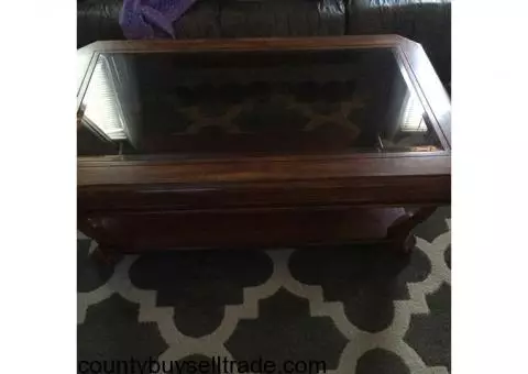 Coffee table and end tables