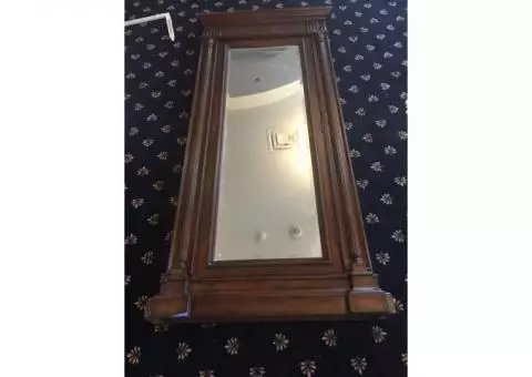 Floor Mirror with Jewelry Storage