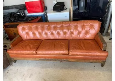 Leather couch