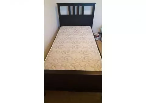 Twin size bed and mattress for sale