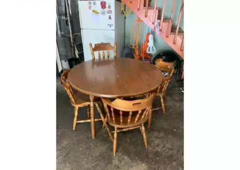 Table and chairs