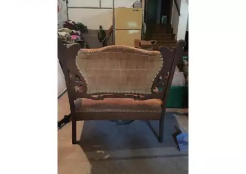 Antique loveseat Gold