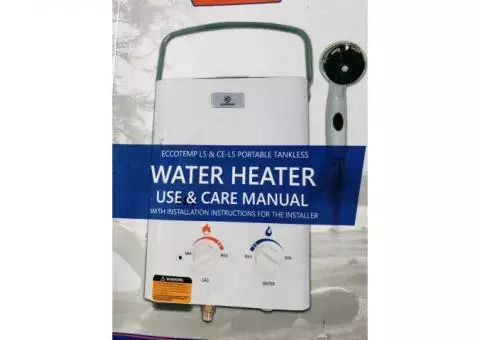 Tankless camping waterheater