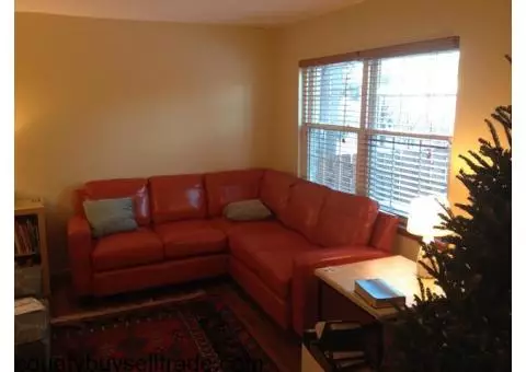 Like New Orange Sectional