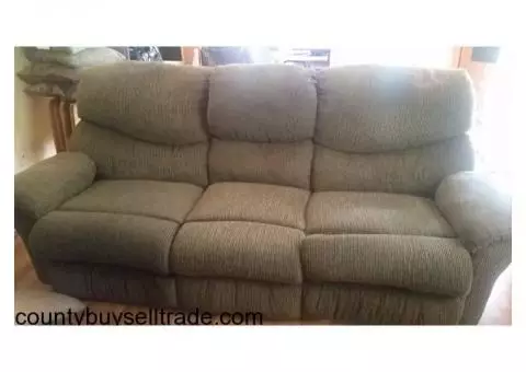 Double recliner couch