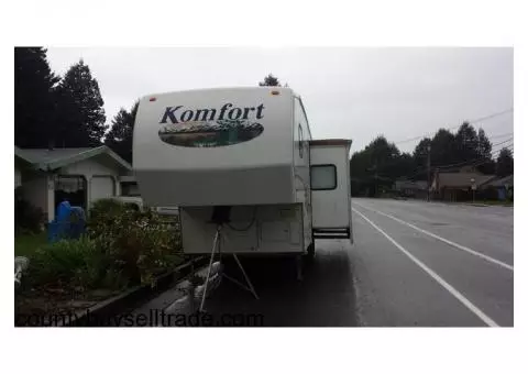 2001 27'komfort 5th wheel