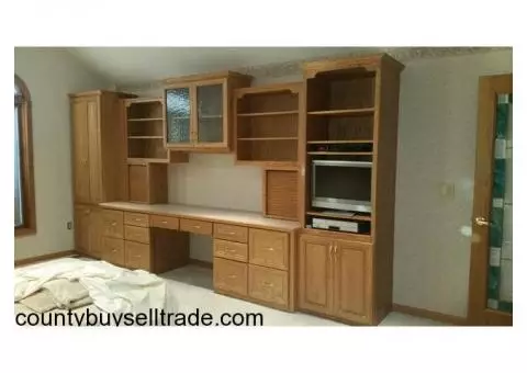 Oak Wall Unit