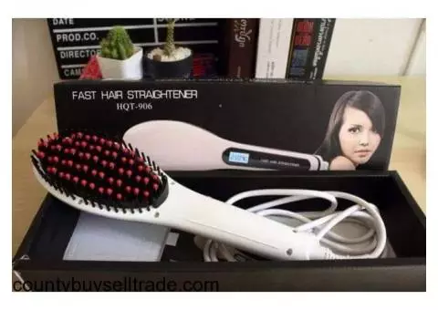 Hair Brush Straightener