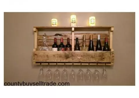 Custom 10 Bottle Wine Rack