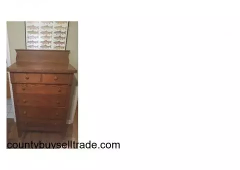 Antique highboy dresser