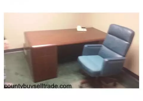 3 pc Solid Mahogany Office Fruniture