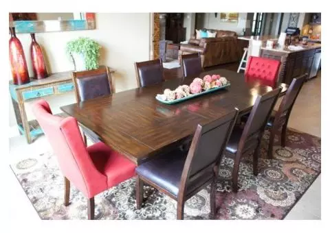 Dining room table and chairs