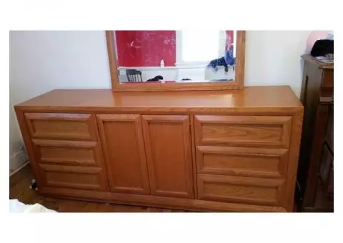 Triple Dresser with mirror and twin headboard