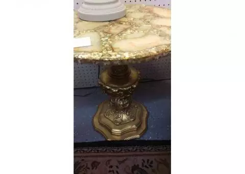 Table, Ornate Accent -- 20" tall x 20" diameter