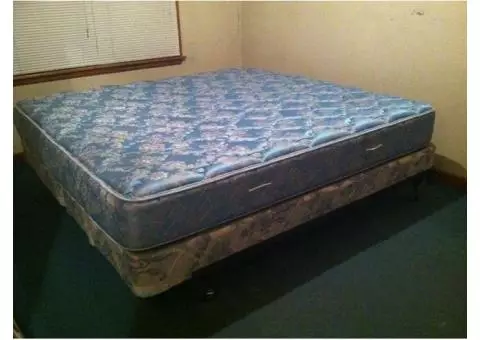 King size mattress and box spring