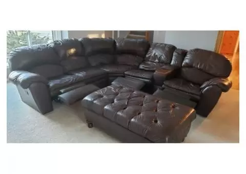 Leather couch