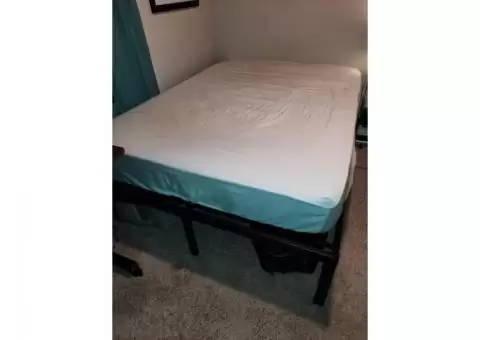 Queen size bed and frame