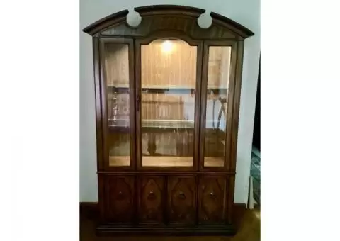 Lighted 2 Piece China Cabinet