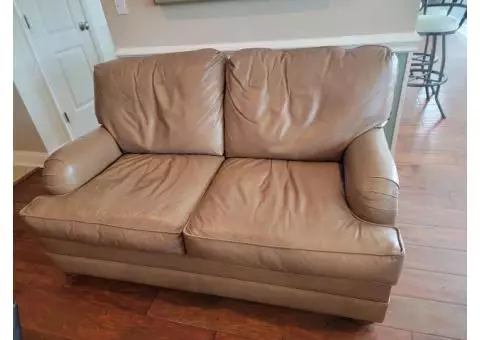 Leather Loveseat