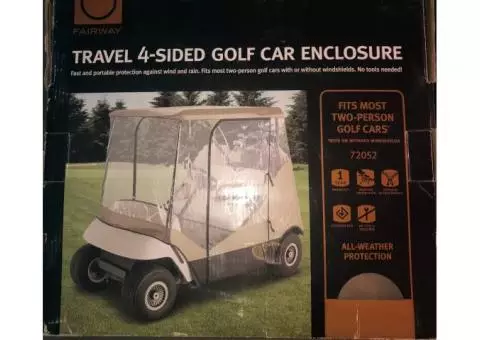 Golf cart enclosure