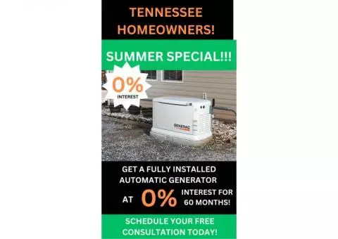 Generac Home-Standby Generators and Propane Tanks