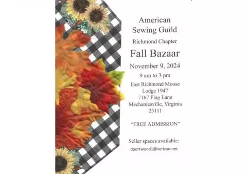 American Sewing Guild 14th Annual Fall Bazaar