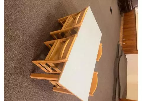 Elementary School Library Table and Chairs