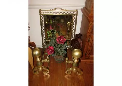 Antique Brass Fireplace Andiron’s - $50 (Homosassa)