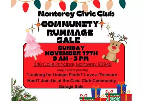 Monterey Civic Club Rummage Sale