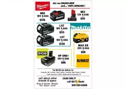 Power Tool Batteries