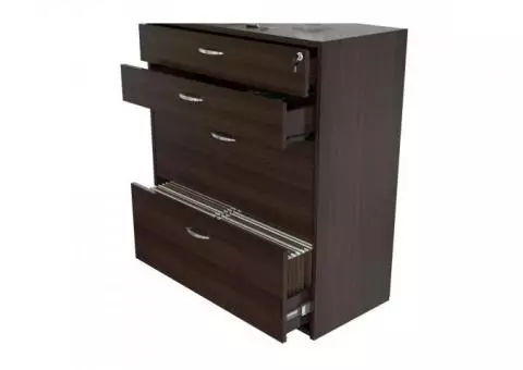 Inval 4 Drawer File Cabinet