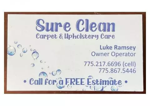 Sure Clean Carpet and Upholstery Cleaning