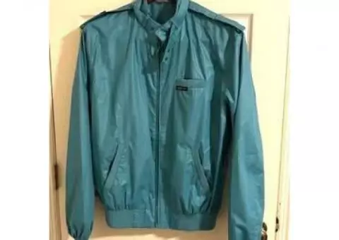 2 MEN'S MEMBERS ONLY WINDBREAKERS (WHITE & TEAL);  For $25;  Both SIZE Large