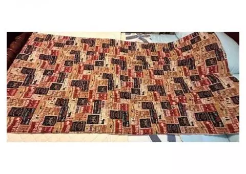 65x38 Hand Made BBQ Quilt Never Been Used (Could Fit A Twin Size Bed)